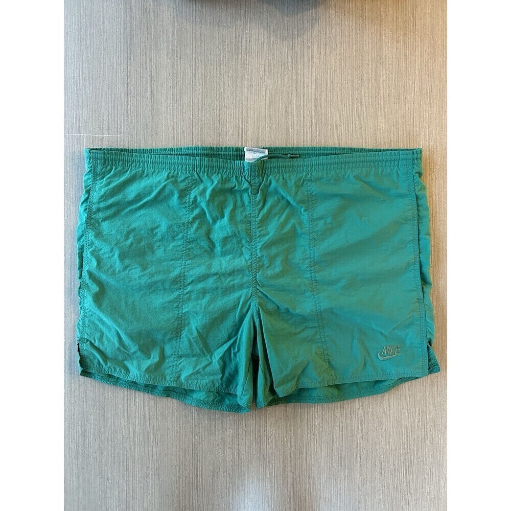 Vintage Men’s Nike Swim Athleisure Shorts 80’s 90’s Teal Lined L